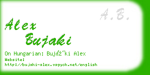 alex bujaki business card